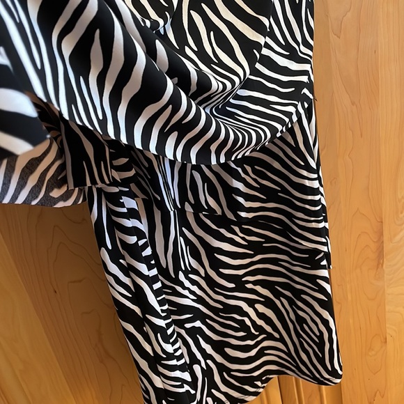 SUSAN GRAVER SLEEVELESS ZEBRA PATTERN DRESS. Size S - Picture 4 of 7